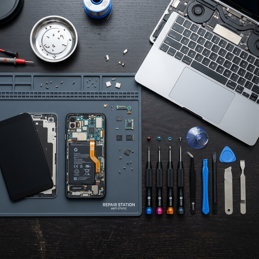 Service HP & Laptop workspace